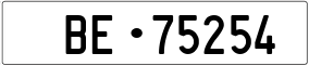 Trailer License Plate